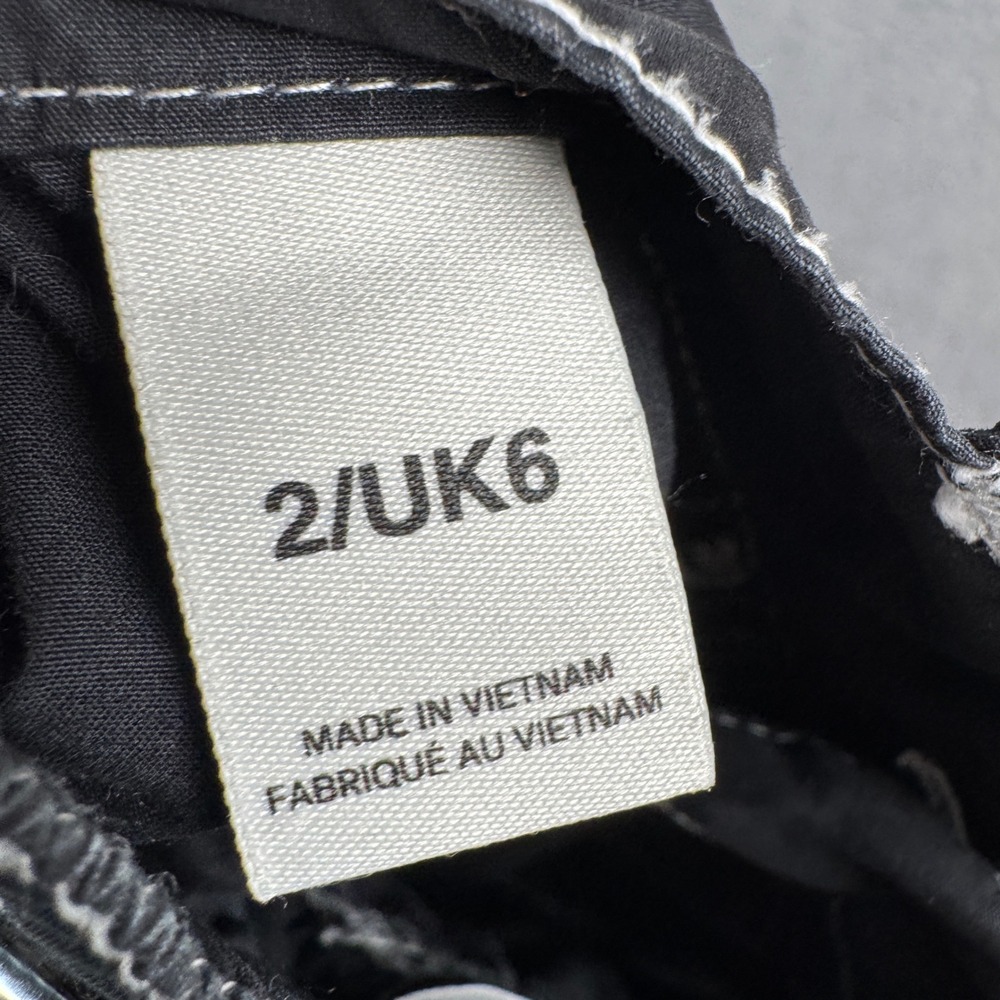 BDG Urban Outfitters Black Contrast Stitch Cargo Pants Baggy Y2K Streetwear 2 - Picture 7 of 9